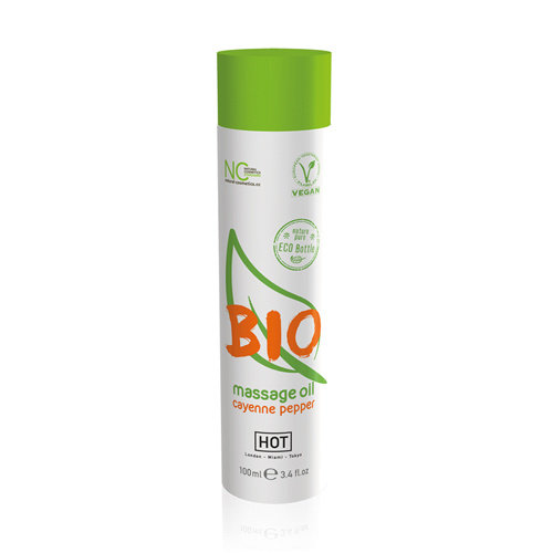 HOT Bio HOT BIO Massageolie Cayenne Peper - 100 ml HOT Bio HOT BIO Massageolie Cayenne Peper - 100 ml