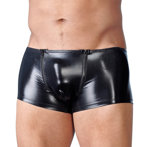 Svenjoyment Underwear Wetlook Heren Boxer Met Rits Svenjoyment Underwear Wetlook Heren Boxer Met Rits
