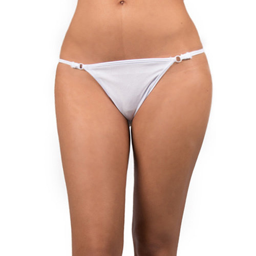 Sexy Kleding Witte String met Zilveren Sieraad Sexy Kleding Witte String met Zilveren Sieraad