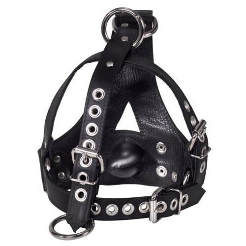 Strict Leather Bishop Hoofdharnas Met Verwijderbare Gag Strict Leather Bishop Hoofdharnas Met Verwijderbare Gag