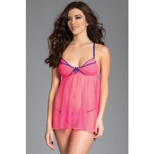 Be Wicked Transparante Mesh Babydoll Met String Be Wicked Transparante Mesh Babydoll Met String