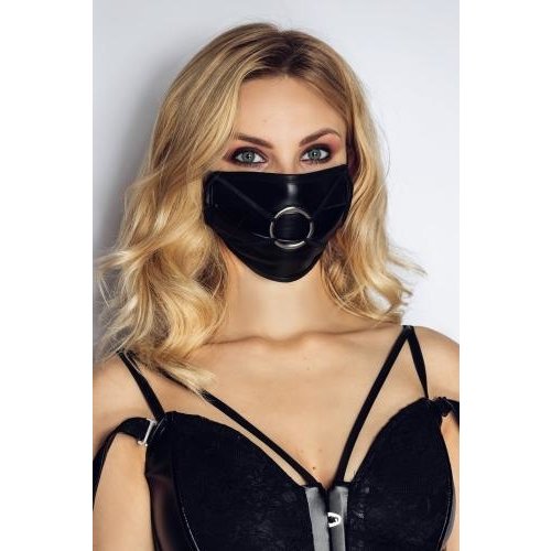 Noir Handmade Sexy Mondmasker Met Ring Noir Handmade Sexy Mondmasker Met Ring