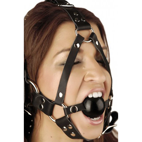 Strict Leather Leren Ball Gag Hoofdharnas Strict Leather Leren Ball Gag Hoofdharnas