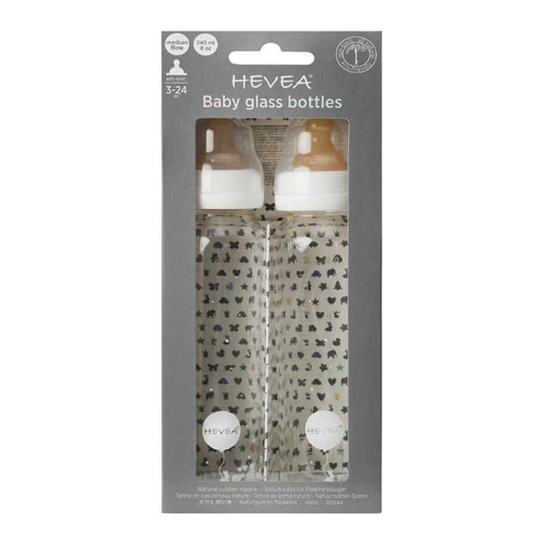 glass baby bottles natural rubber