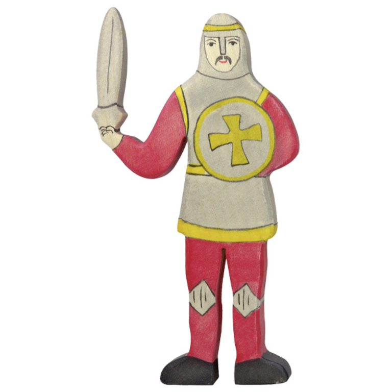Holztiger Holztiger knight with sword, red