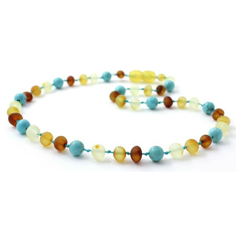 Amber Amber necklace multi color (raw) turquoise