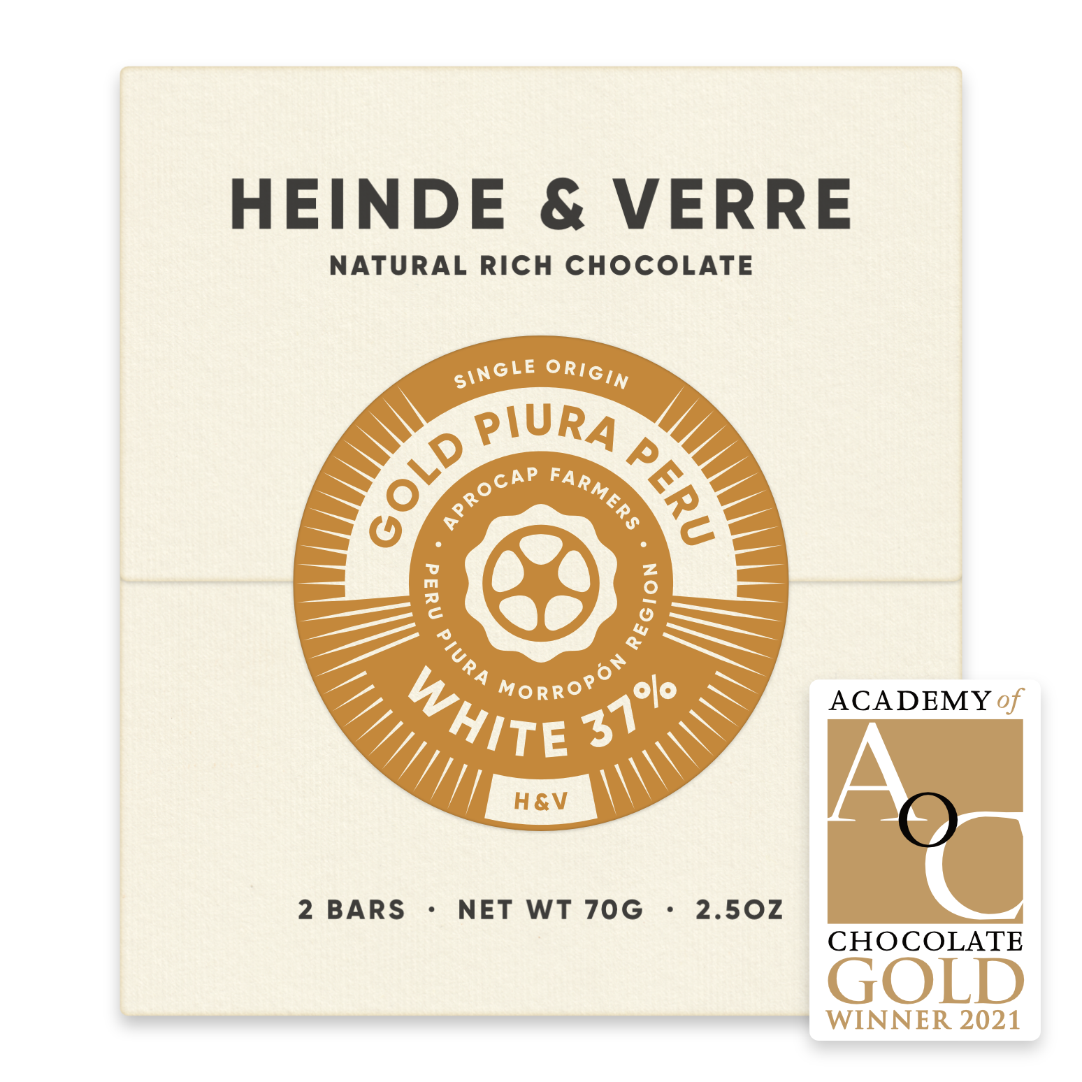 Heinde&Verre, Netherlands Heinde & Verre - Gold Piura Peru - White 37%