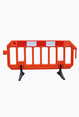 Ri-Traffic | Afzethek 200 cm x 100 cm (PVC Oranje) incl. Rood-Wit Reflectie