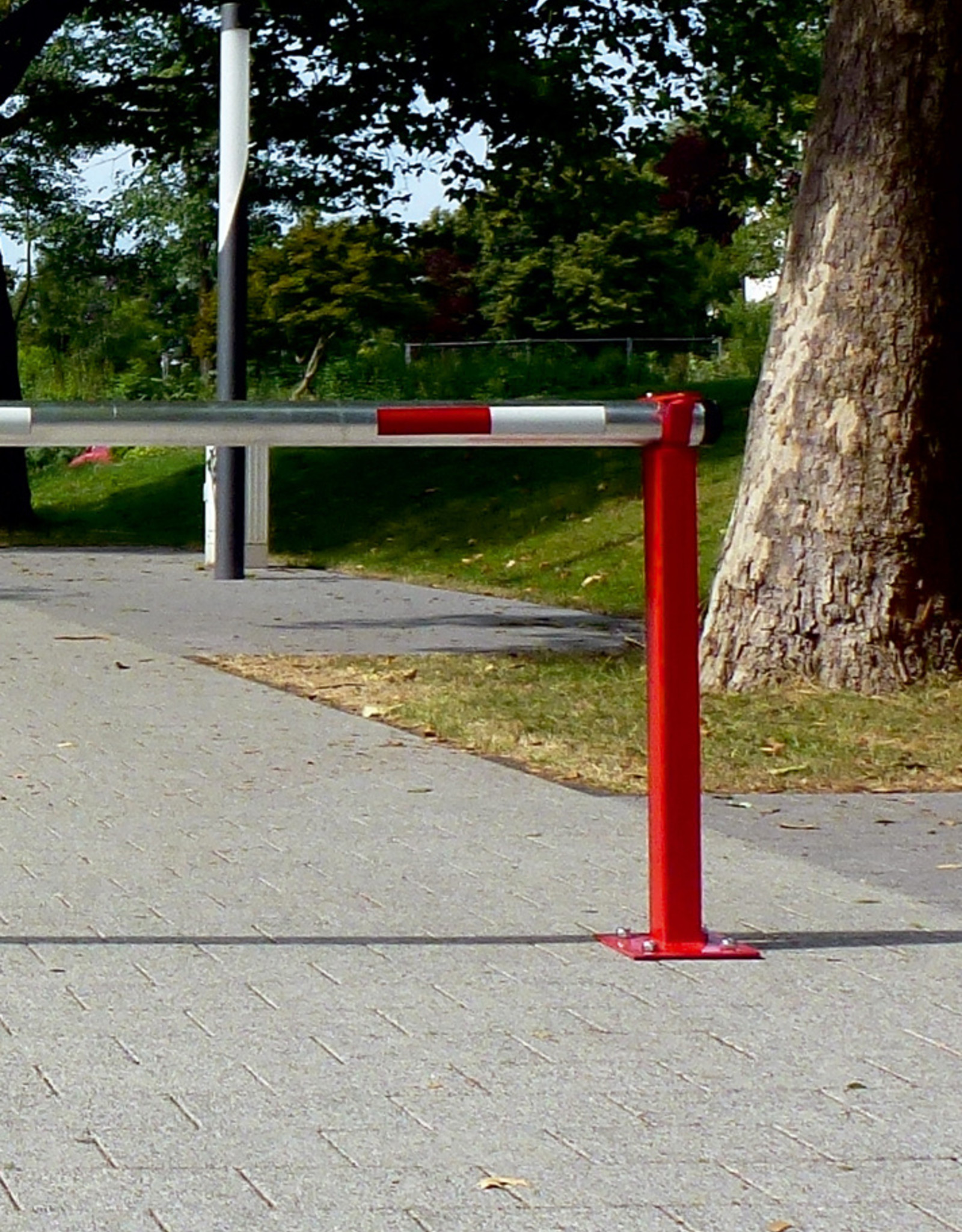 Verkeerswinkel | Slagboom 300 cm tot 700 cm, incl. Staander, Contragewicht en Cilinderslot