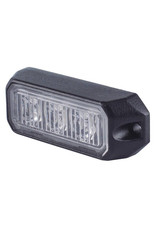 Ri-Traffic | LED Flitser 3 LED uitvoering Amber | 12-24v