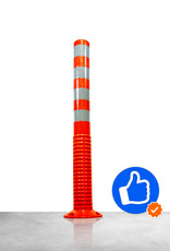 Ri-Traffic | Flexibele afzetpaal oranje, T-FLEX 100 cm plooibaken