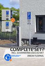 Verkeerswinkel | Opladen Elektrische Auto's Parkeerbord E08o met Onderbord