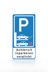 Ri-Traffic | Verkeersbord E3040A achteruit inparkeren - 80 x 40 cm - E08AI