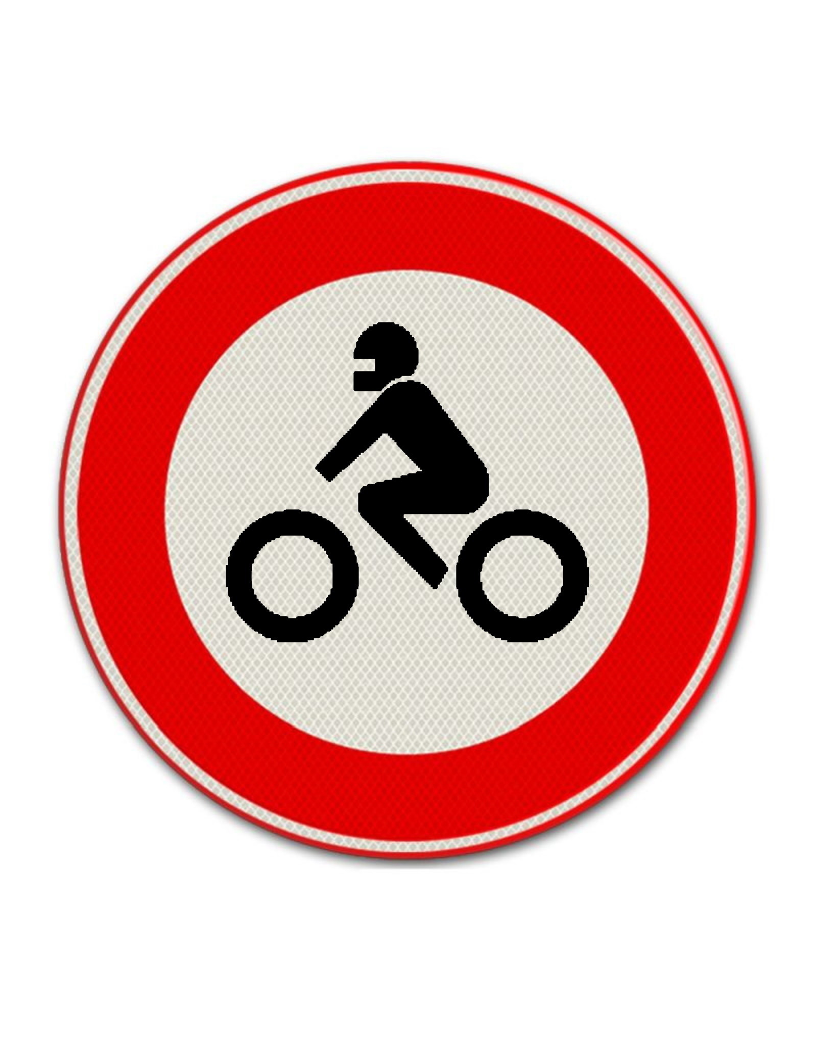 Ri-Traffic | Verkeersbord C11 - Verboden voor motorrijders, motorfietsen