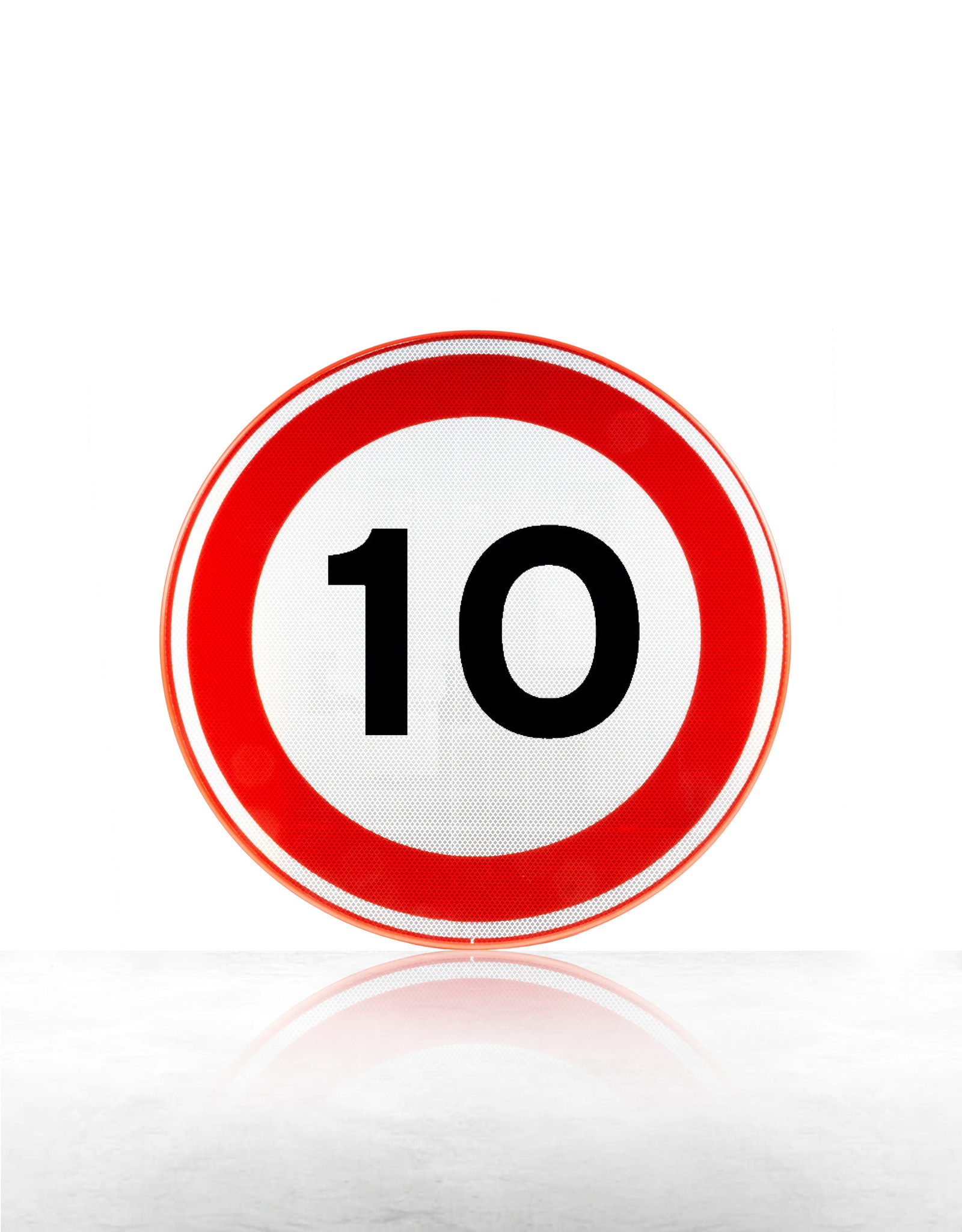 Ri-Traffic | Verkeersbord A01-10 | Maximum 10 kilometer per uur