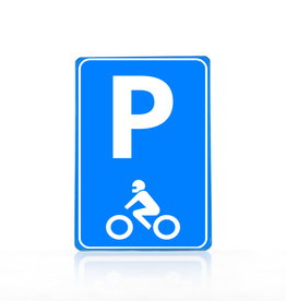 Ri-Traffic | Verkeersbord E08m | Parkeergelegenheden, parkeerplaats voor motorfietsen
