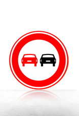 Ri-Traffic | Verkeersbord F01 | Geboden en verboden, voor motorvoertuigen om elkaar onderling in te halen