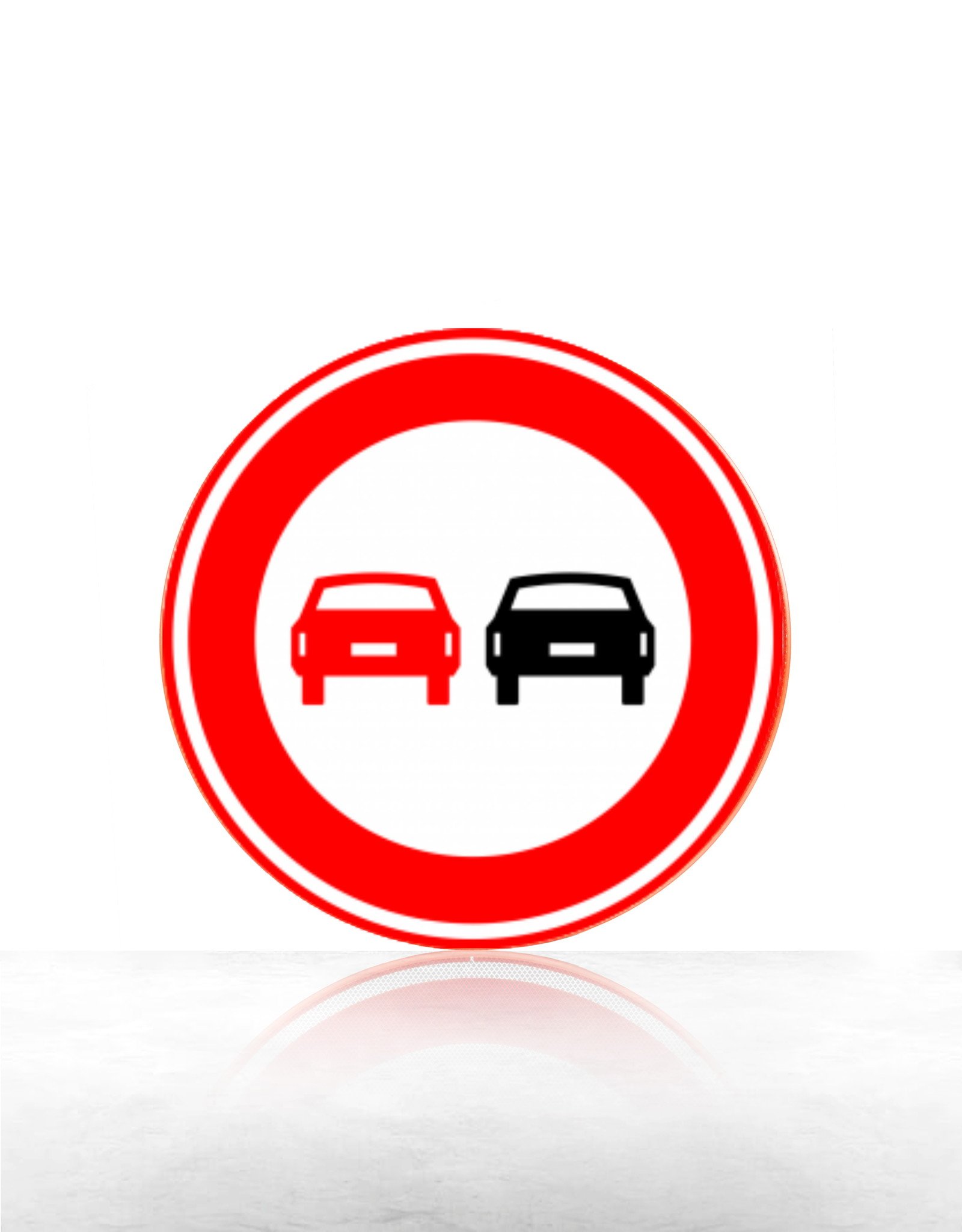 Ri-Traffic | Verkeersbord F01 | Geboden en verboden, voor motorvoertuigen om elkaar onderling in te halen