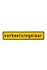 Ri-Traffic | Verkeersregelaar Sticker 40cm x 8cm - GEEL - Klasse 3 Folie