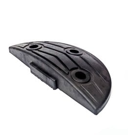 Ri-Traffic | Halfrond Eind-Element voor Heavy Industrie Verkeersdrempel 5cm HOOG