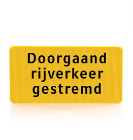 Ri-Traffic | Tekstbord | Doorgaand Rijverkeer Gestremd | OB727t