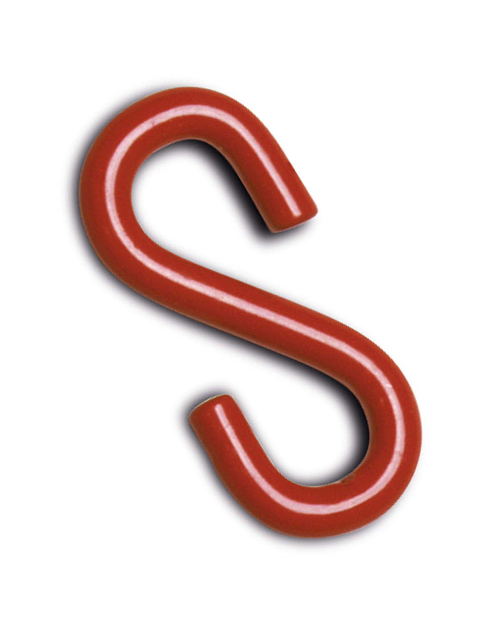 Verkeerswinkel S-haken (Ophanghaak) STAAL (verzinkt), ROOD/ZWART (voor afzetkettingen en schakelkettingen)