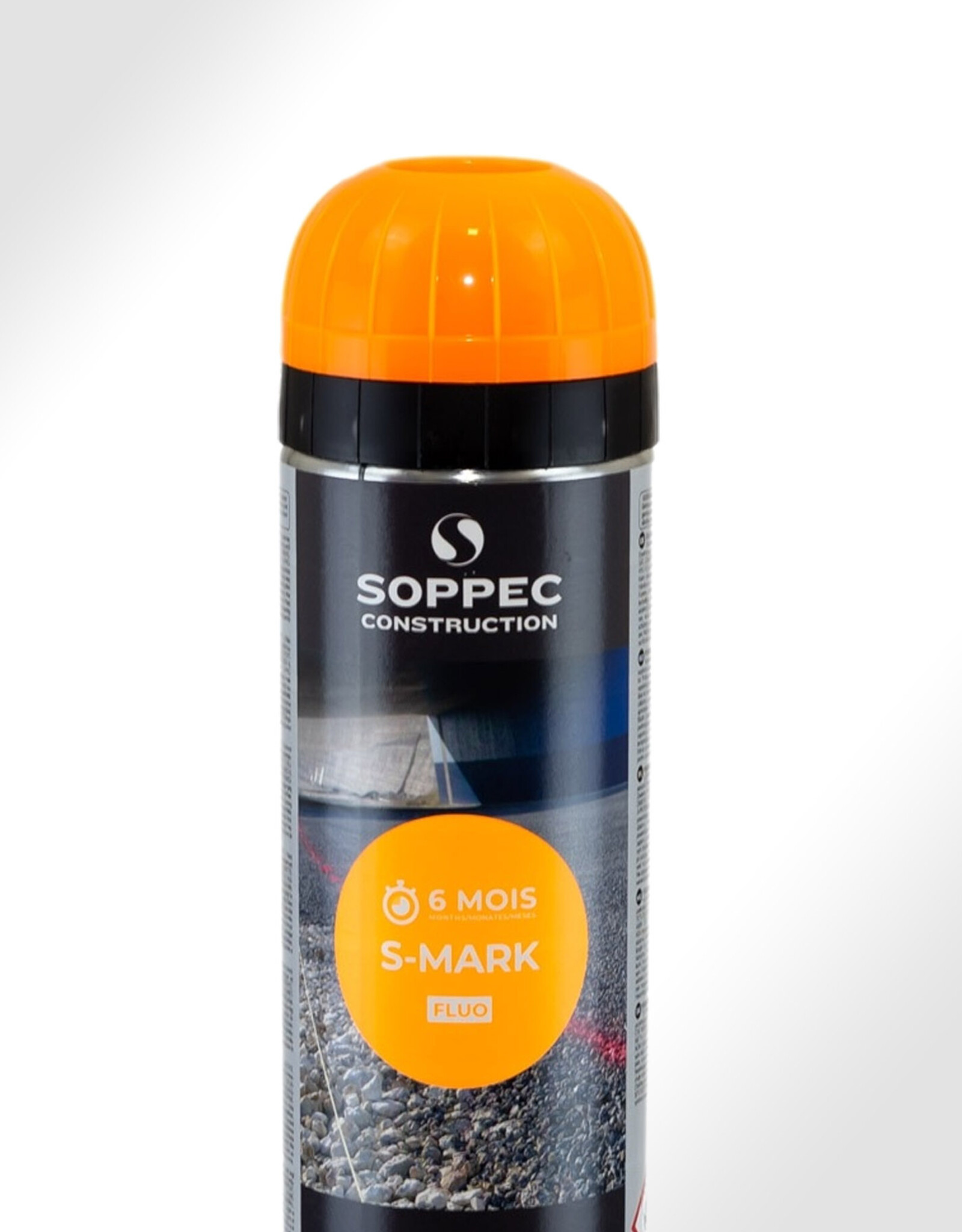 SOPPEC | Wegenverf Spuitspray 500ml ORANJE voor tijdelijk markering