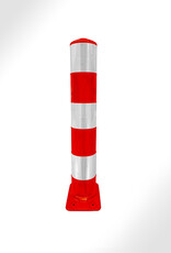 Ri-Traffic | Kunststof Flexpost Verkeerszuil RVV Flexpaal BB21 (ROOD/WIT)