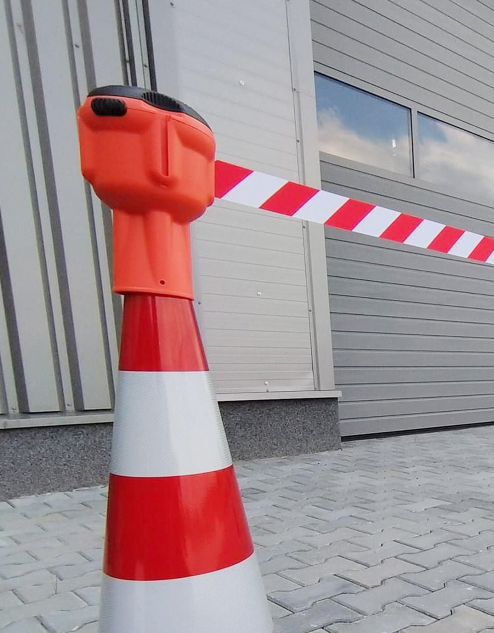 Skipper |  SKIPPER Afzetlinthouder incl. 9 meter Afzetlint Rood Wit