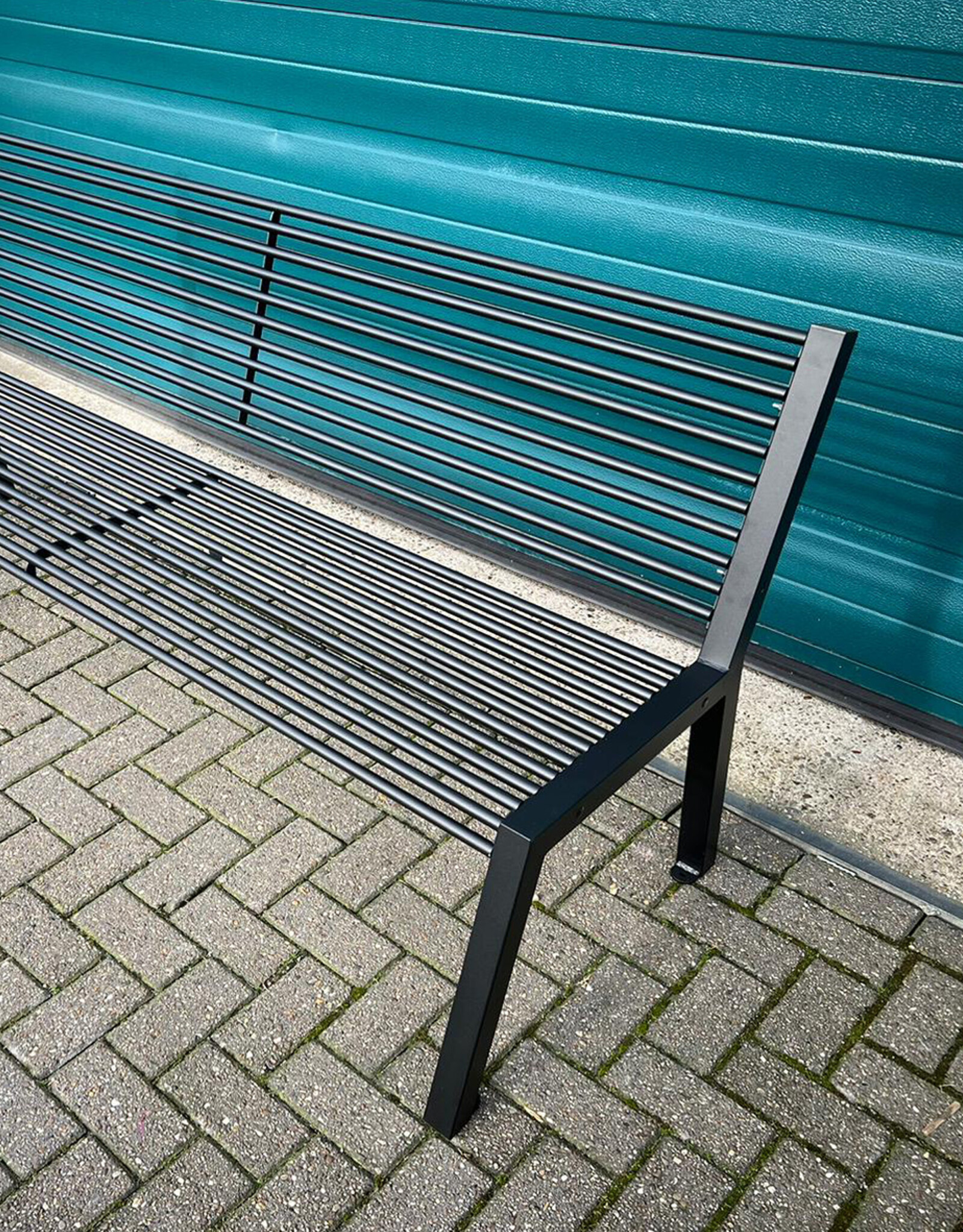 Ri-Traffic | Parkbank Zitbank STAAL van Banca | 190cm x 89cm (45cm Zithoogte)