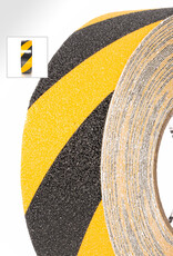 PROline | Anti-Slip Tape | Vloertape / Markeringstape | GEEL-ZWART | 50mm x 18 meter