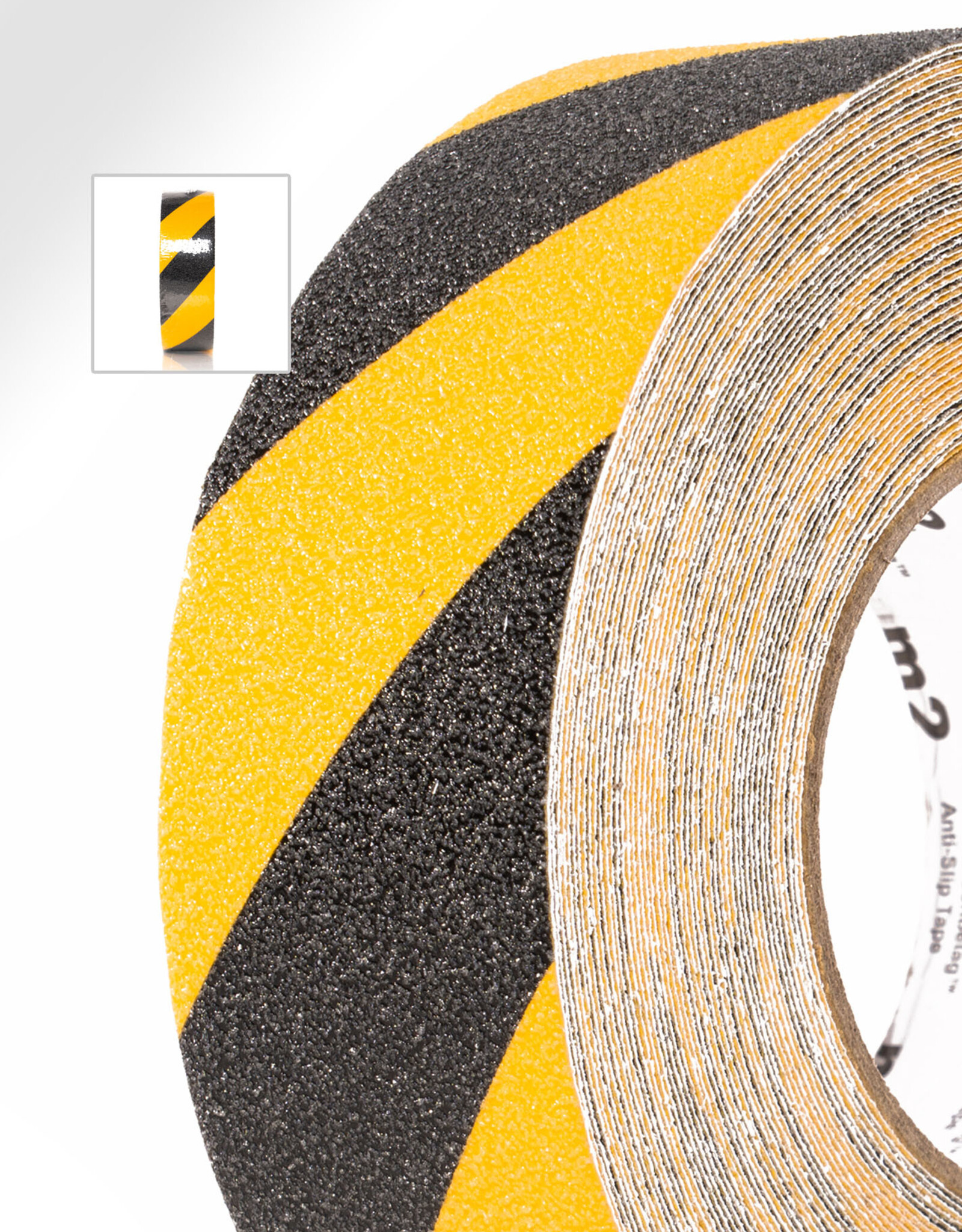 PROline | Anti-Slip Tape | Vloertape / Markeringstape | GEEL-ZWART | 50mm x 18 meter