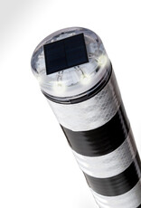 FlexLED Flexibele Zwarte Afzetpaal 80cm met LED-verlichting en Reflectie WIT (FlexLED)