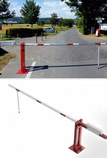 Verkeerswinkel Slagboom met Contragewicht en Hangslot