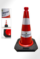 Verkeerswinkel | Verkeerskegel 50cm, Reflecterend Folie, Klasse 3 + Bedrijfslogo, 25 Stuks Actieprijs