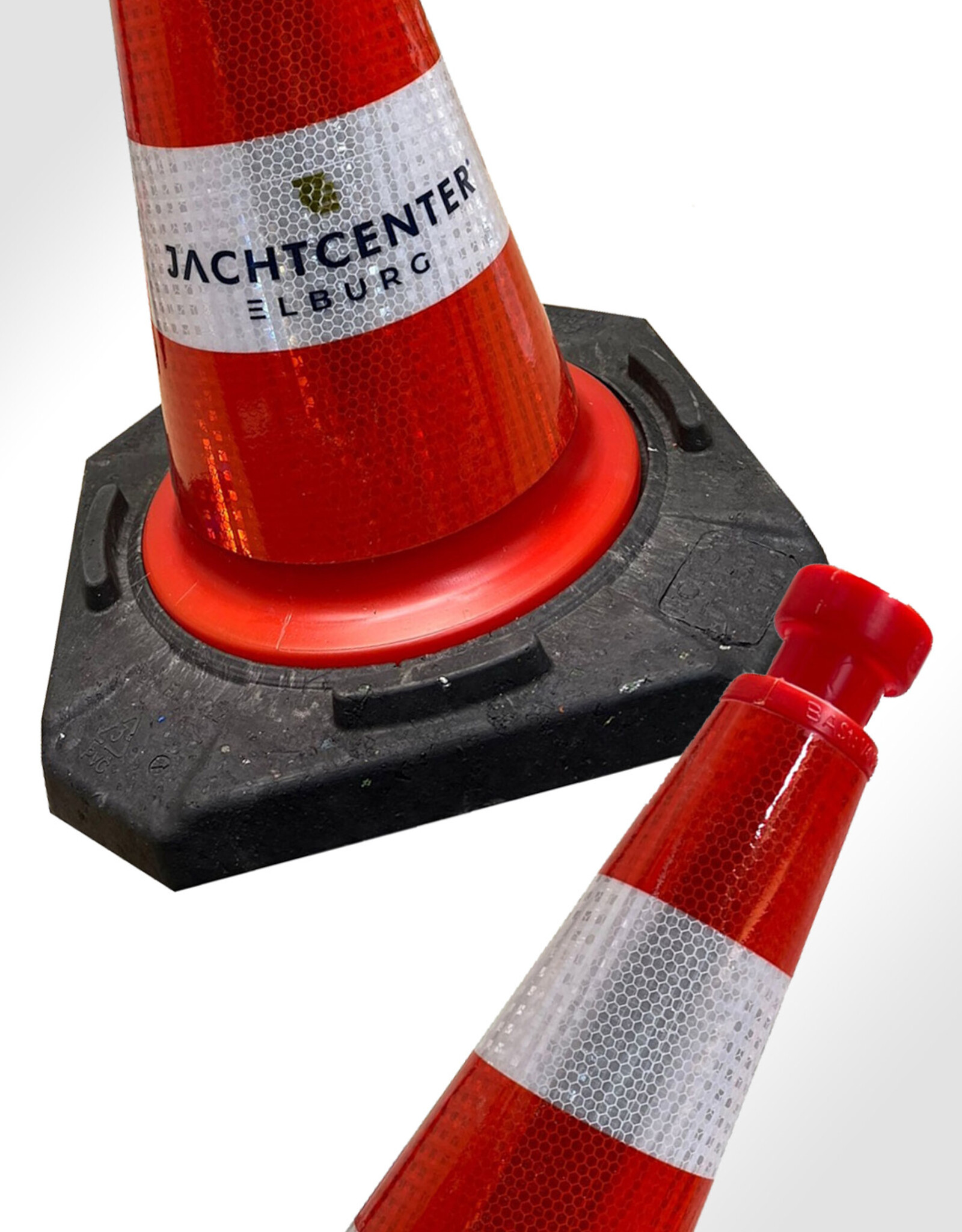 Verkeerswinkel | Verkeerskegel 50cm, Reflecterend Folie, Klasse 3 + Bedrijfslogo, 25 Stuks Actieprijs