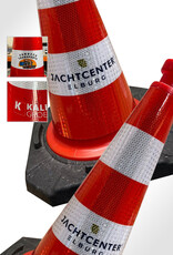 Verkeerswinkel | Verkeerskegel 50cm, Reflecterend Folie, Klasse 3 + Bedrijfslogo, 25 Stuks Actieprijs