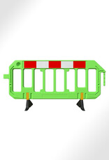 Ri-Traffic | GROEN Afzethek 200 cm x 100 cm (PVC/HDPE) incl. Rood-Wit Reflectie