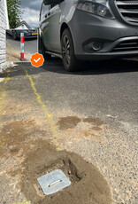Ri-Traffic | In grond inzinkbare afzetpaal / parkeerpaal met driekantslot