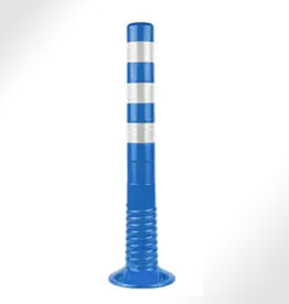 Ri-Traffic | Flexibele Afzetpaal BLAUW / T-FLEX 75cm