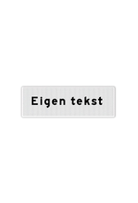 Ri-Traffic | Onderbord met eigen tekst – 40 x 15 cm of 60 x 20 cm
