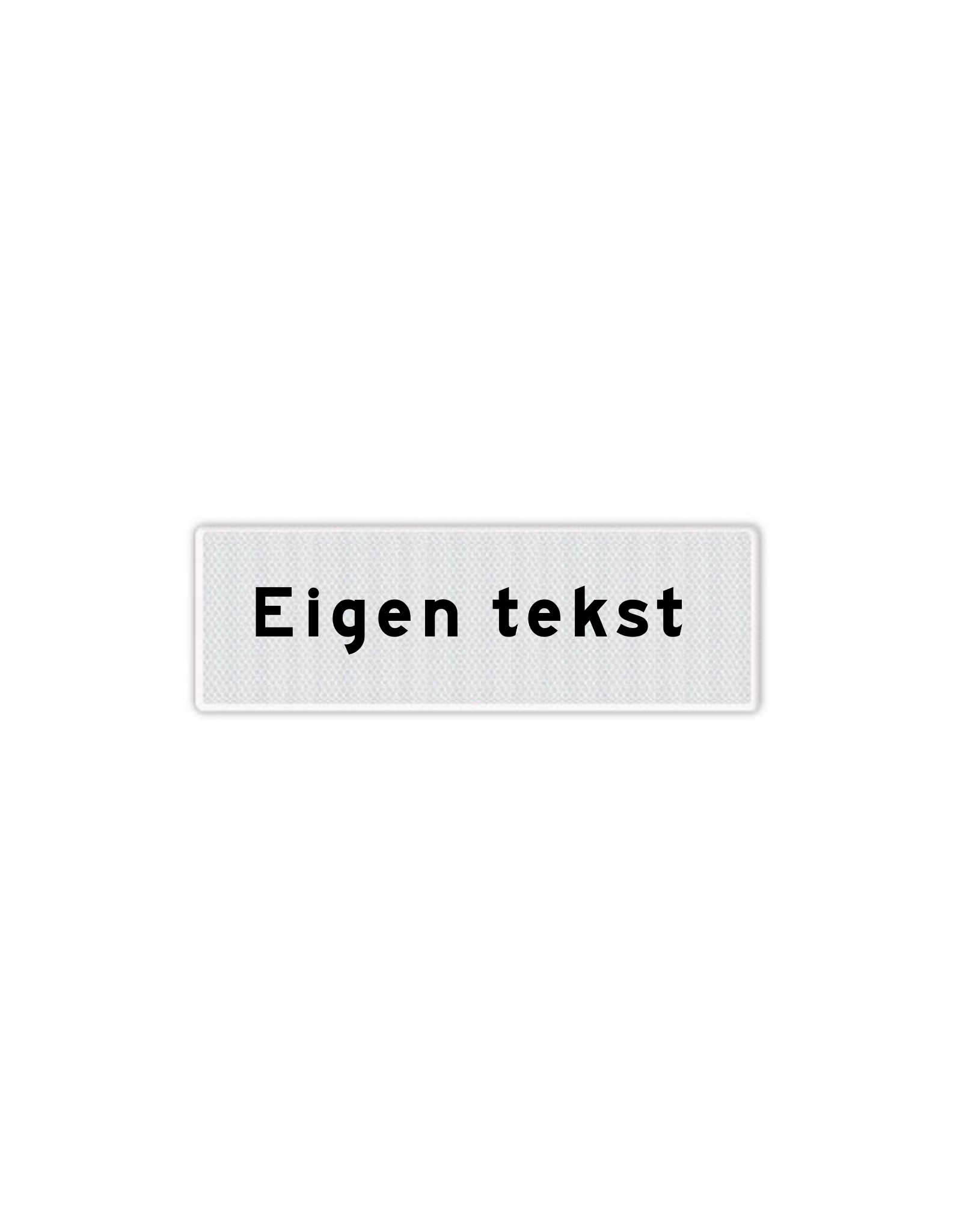 Ri-Traffic | Onderbord met eigen tekst – 40 x 15 cm of 60 x 20 cm