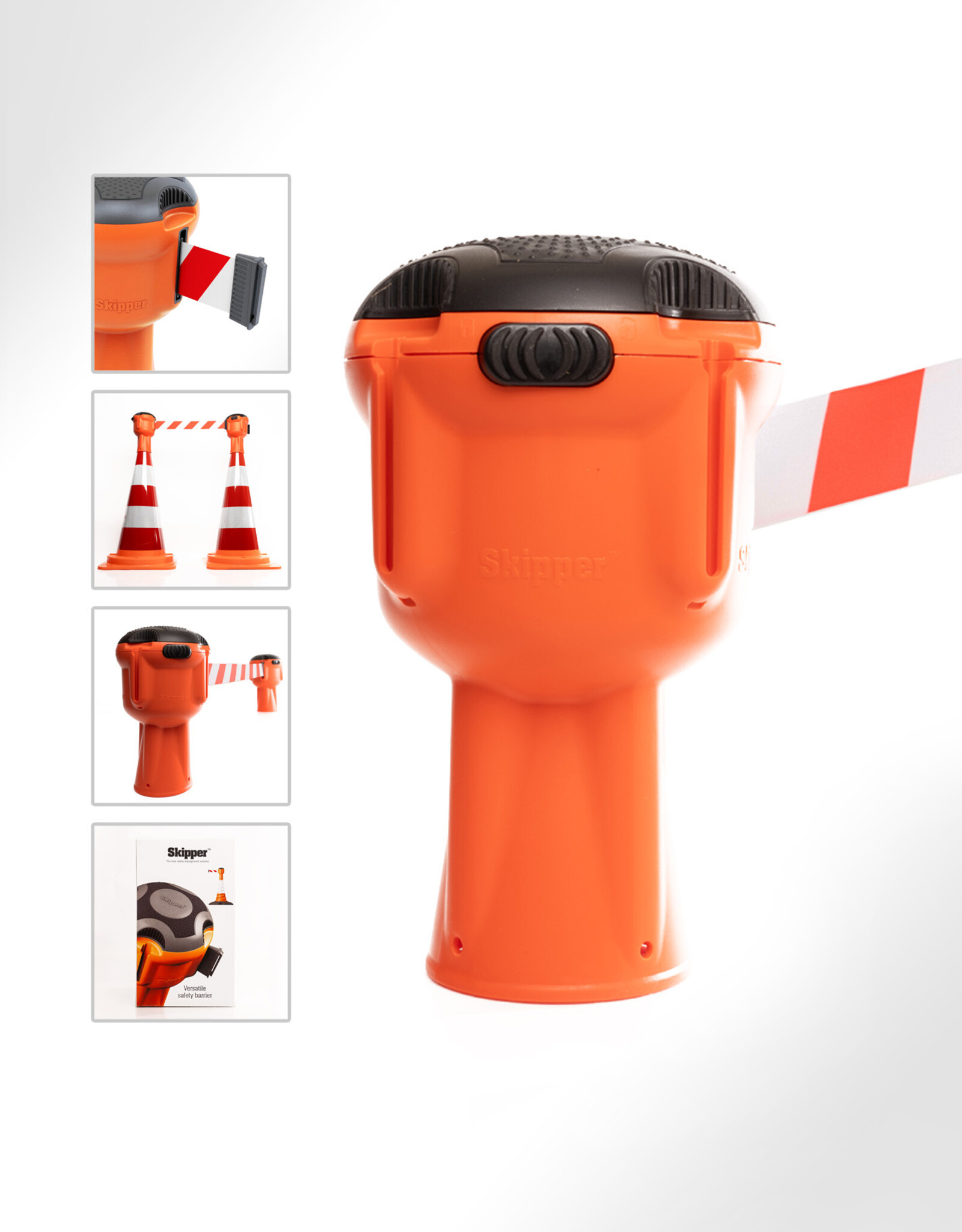 Skipper |  SKIPPER Afzetlinthouder incl. 9 meter Afzetlint Rood Wit