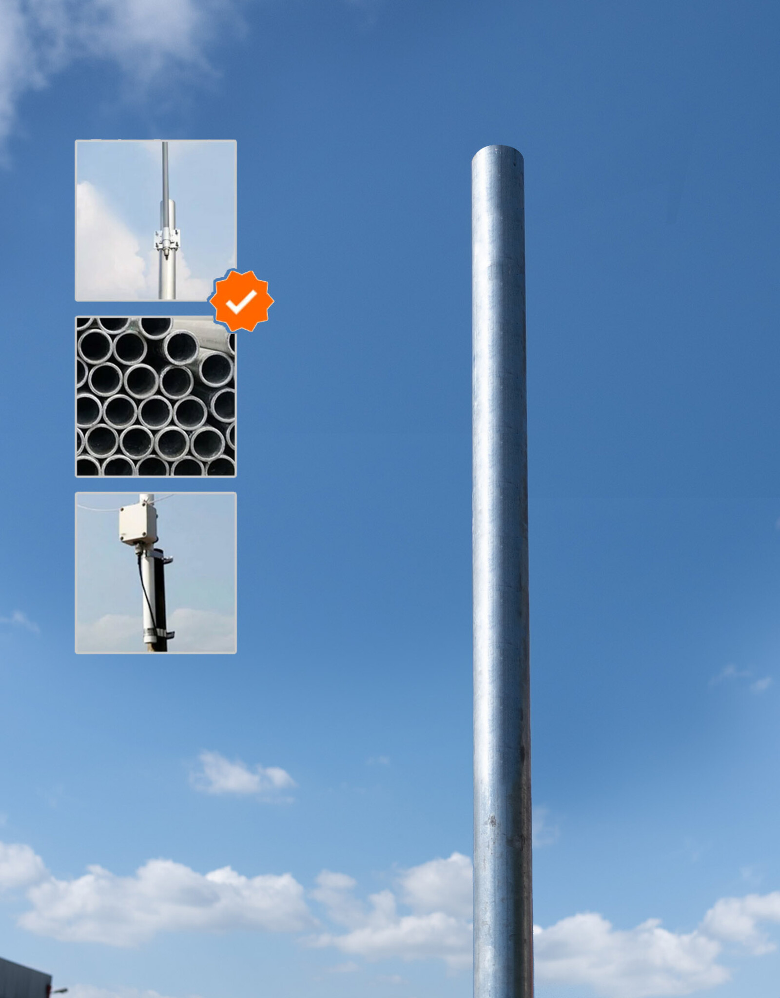 Ri-Traffic | Antennepalen 400 cm & 500 cm uitvoering