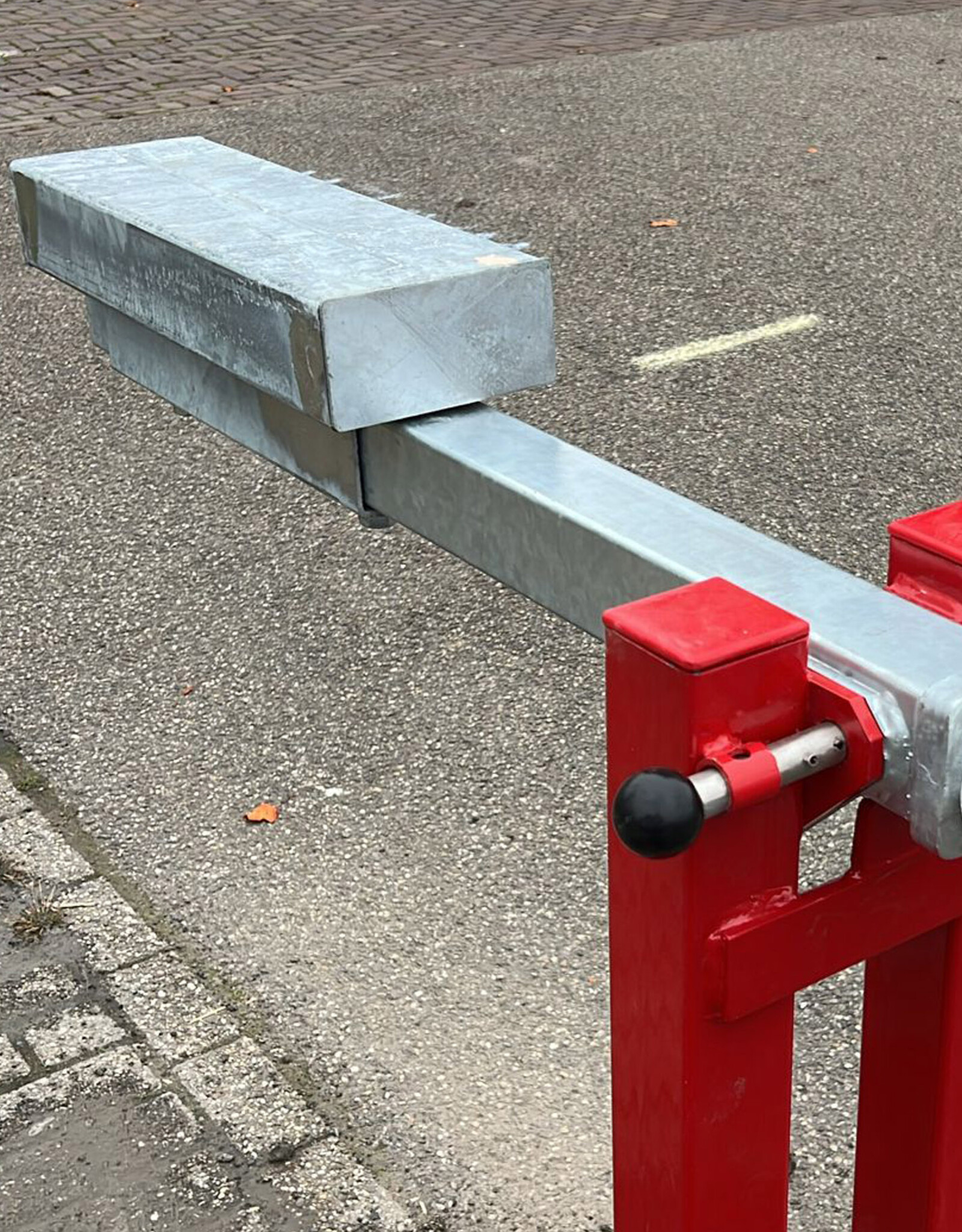 Verkeerswinkel Slagboom met Contragewicht en Hangslot