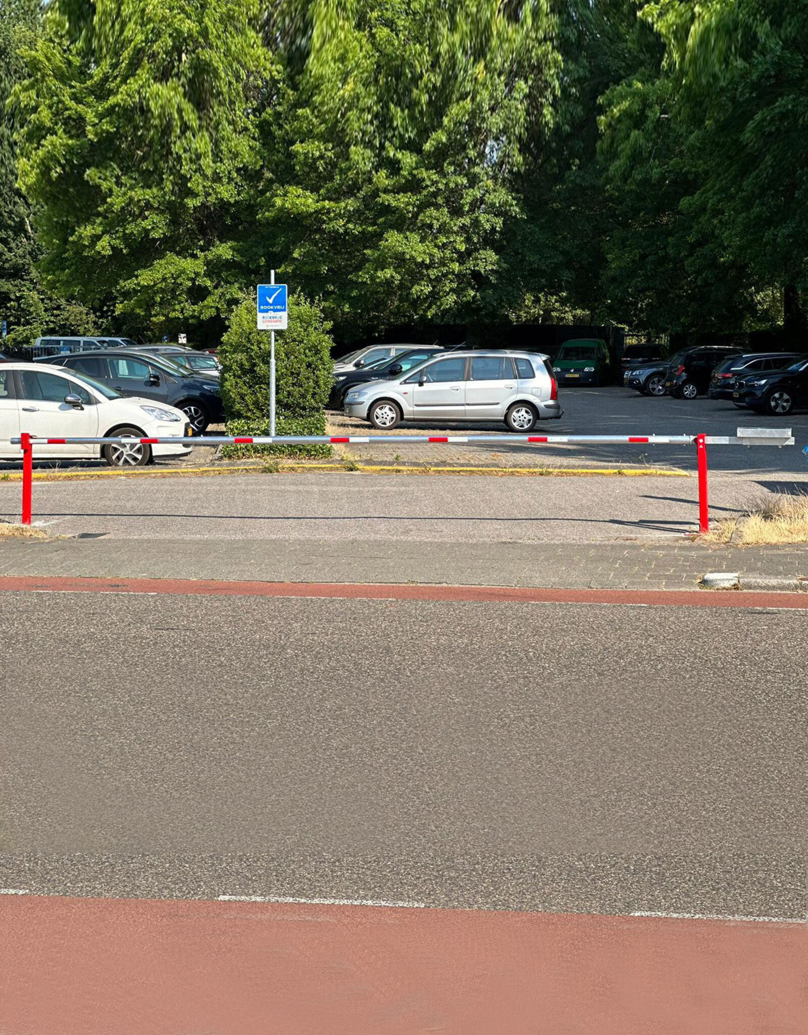 Verkeerswinkel Slagboom met Contragewicht en Hangslot
