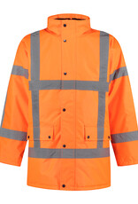 Verkeerswinkel RWS Parka Veiligheidsjas ORANJE & Reflecterende Strepen
