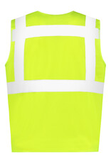 Verkeerswinkel RWS Safety Vest (Veiligheidsvest) GEEL met Reflecterende Strepen & Ritssluiting