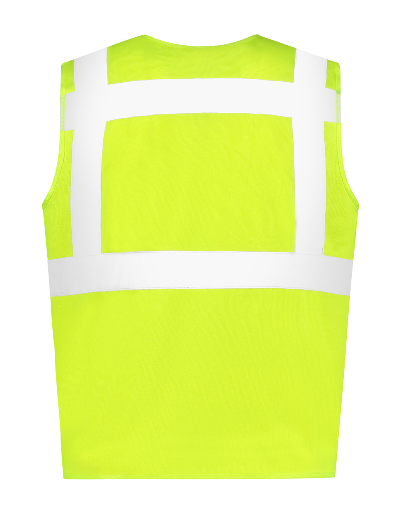 Verkeerswinkel RWS Safety Vest (Veiligheidsvest) GEEL met Reflecterende Strepen & Ritssluiting