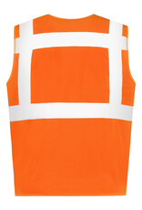 Verkeerswinkel RWS Safety Vest (Veiligheidsvest) ORANJE met Reflecterende Strepen & Ritssluiting